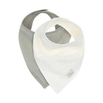 Jollein Slab Bandana Hydrofiel - Olive Green/Oatmeal - 2 Stuks