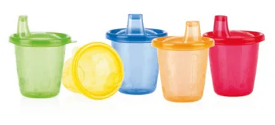 Nûby Herbruikbare Bekers + Drinktuit 9mnd+ 210ml