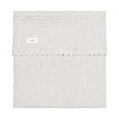 Koeka Elba Ledikantdeken Lace - 100 x 150 cm - Stone