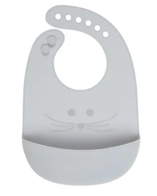 Lässig Slab Silicone Little Chums Mouse Grey