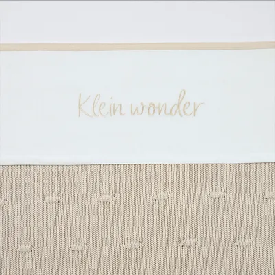 Meyco Baby Klein Wonder Wieglaken - 75 x 100 cm - Soft Sand 
