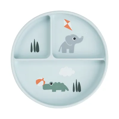 Done by Deer Stick & Stay Vakjesbord - Playground - Rond - Silicone - Blue