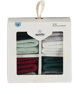 Apollo Sokjes Multi Navy Mint 7-Pack