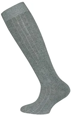Ewers Kniekous Rib Grey Melee