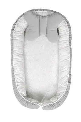 Babymatex Babynest Velvet White Grey Dots / Grey 