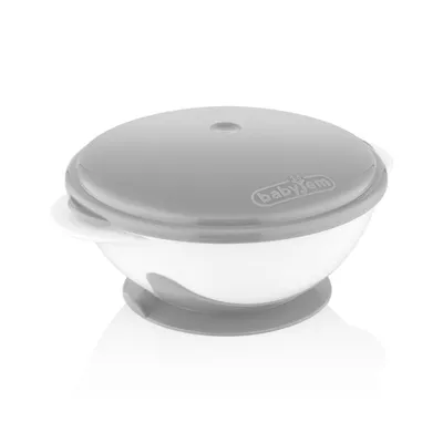 Babyjem Kommetje Met Zuignap Grijs