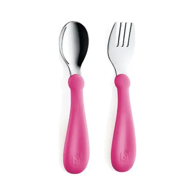 Babyjem Vork En Lepel Metaal Roze
