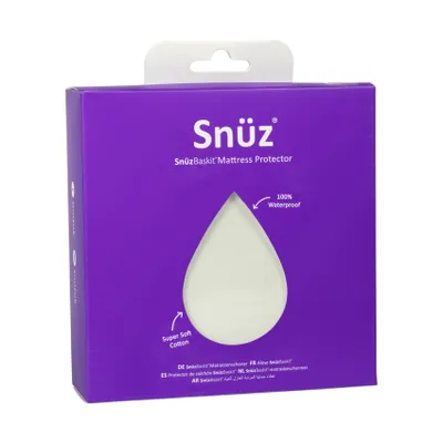 Snuz SnüzBaskit Waterproof Matrasbeschermer - Wit 