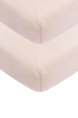 Meyco Ledikanthoeslaken Jersey Soft Pink 60x120cm 2-Pack