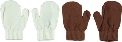 Sarlini Wanten Knit Multi Offwhite 2-Pack One size
