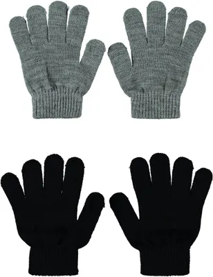 Sarlini Handschoenen Knit Multi Black 2-Pack One size