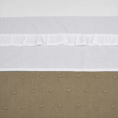 Meyco Wieglaken Ruffle White 75 x 100 cm