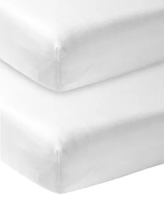 Meyco Wieghoeslaken Jersey Wit 40 x 80/90 cm (2-Pack)