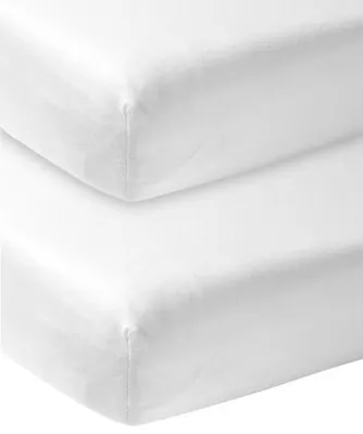 Meyco Juniorhoeslaken Jersey Wit 70 x 140/150 cm (2-Pack)