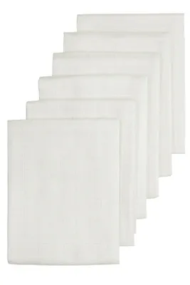 Meyco Multidoek Hydrofiel Wit 60 x 60 cm 6-Pack 
