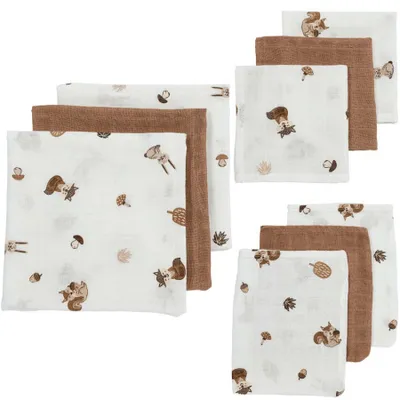 Meyco Starterset Hydrofiel Forest Animals Toffee 9-Pack

