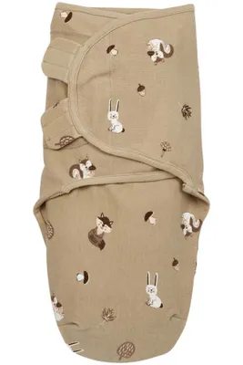 Meyco SwaddleMeyco Forest Animals Sand 0-3 Maanden 
