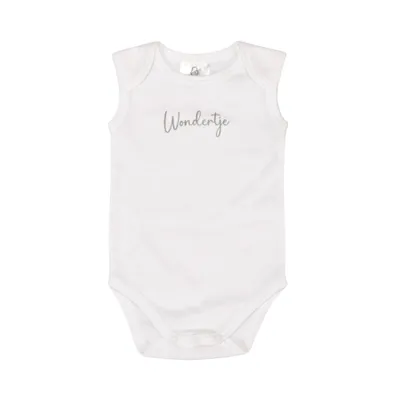 BD Collection Romper Wondertje Wit Maat 50/56