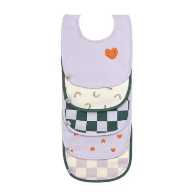 Lässig Slab Multi Pack Happy Rascals Heart Lavender 5-Pack