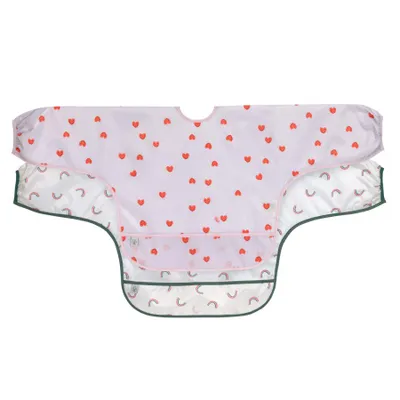 Lässig Slab Lange Mouw Happy Rascals Heart Lavender 2-Pack