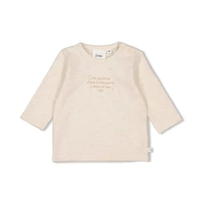 Feetje Longsleeve The Magic is in You Offwhite melange