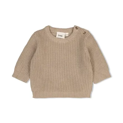 Feetje Sweater Gebreid The Magic is in You Taupe