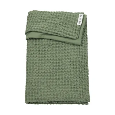 Meyco Wiegdeken Waffle Cotton Olive Green 75x100 cm