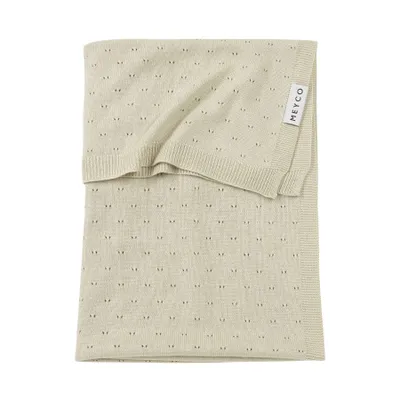Meyco Ledikantdeken Ajour Bamboe Soft Sand 100 x 150 cm