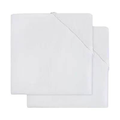 Jollein Molton Hoeslaken - 2 Stuks - Wit