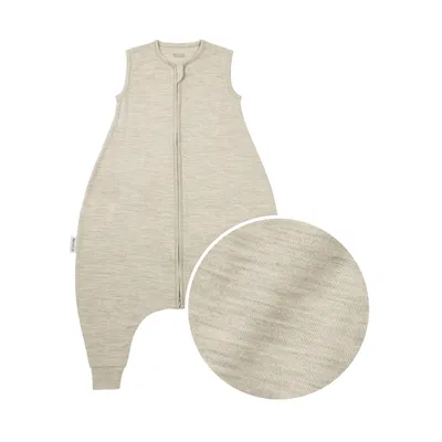 Meyco Baby Slaapzak Jumper - Studio - Merinowol - Sand Melange - 104 cm