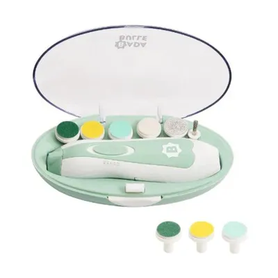 Badabulle Elektrische Nagelvijl - Mint - Inclusief 9 Opzetstukken