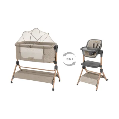 Kikkaboo 2-In-1 Sidesleeper + Kinderstoel Sleat Me