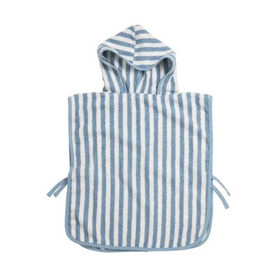 Meyco Badponcho - Badstof Jacquard Fat Stripe