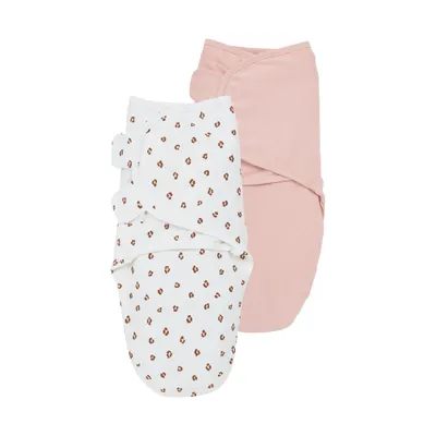 Meyco Inbakerdoek - 2 Stuks - 0-3 Mnd - Mini Panther Soft Pink