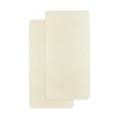 Meyco Baby Uni Hoeslaken Ledikant - 2 Stuks - 60 x 120 cm - Jersey 