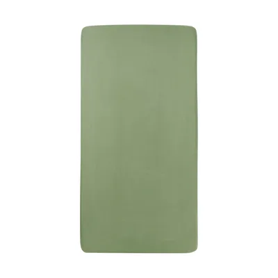 Meyco Baby Wieghoeslaken Uni Olive Green 40 x 80 / 90 cm