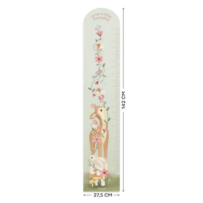 Little Dutch Muursticker Groeimeter Fairy Garden 27,5 x 142 cm