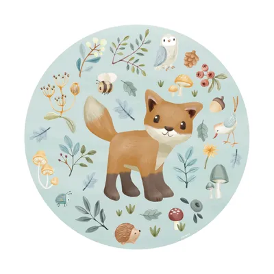 Little Dutch Wallpaper Circle Forest Wonders 100 cm