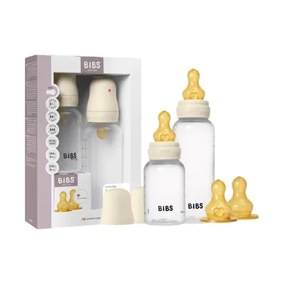 BIBS Grow and Flow Flessenset - 150 ml/270ml - Latex - Ivory