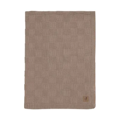 Jollein Deken Wieg - Box Knit - 75 x 100 cm - Milky Coffee