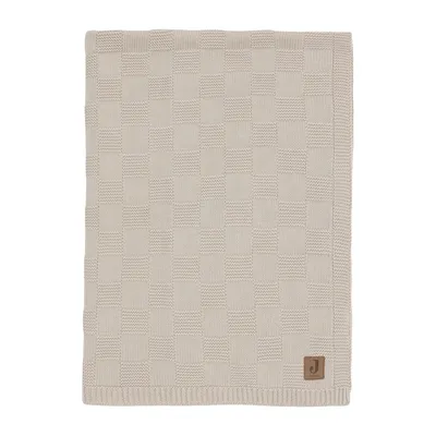 Jollein Deken Ledikant - Box Knit - 100 x 150 cm - Warm Sand
