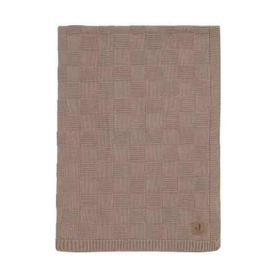 Jollein Deken Ledikant - Box Knit - 100 x 150 cm - Milky Coffee