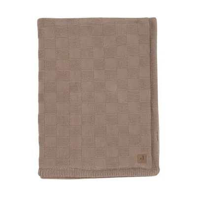 Jollein Deken Wieg Box Knit - Velvet - 75 x 100 cm - Milky Coffee