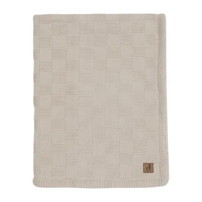 Jollein Deken Ledikant Box Knit - Velvet - 100 x 150 cm - Warm Sand