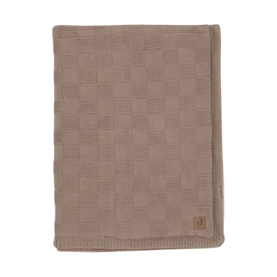 Jollein Deken Ledikant Box Knit - Velvet - 100 x 150 cm - Milky Coffee
