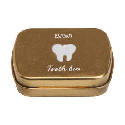 BamBam Tandendoosje Goud 6 cm