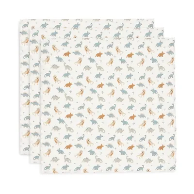 Jollein Roarsome Small Multidoek - 3 Pack - 70 x 70 cm - Hydrofiel