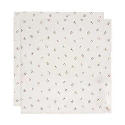 Jollein Nostalgic Ride Large Multidoek - 2 Pack - 115 x 115 cm - Hydrofiel