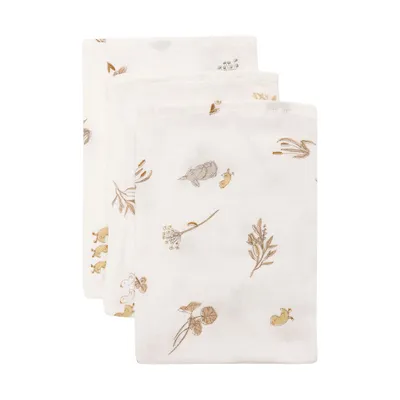 Jollein Hydrofiel Washandje - 3 Pack - 15 x 20 cm - Riverside