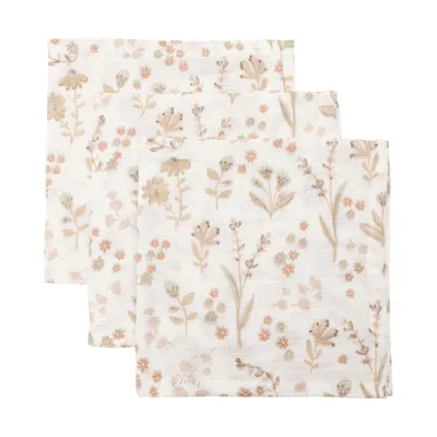 Jollein Monddoekje - 3 Stuks - 31 x 31 cm - Hydrofiel 